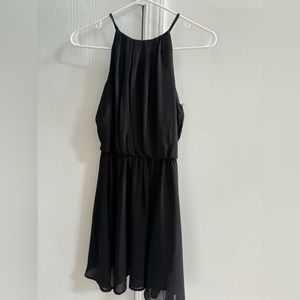 Lush Black Flowy Dress